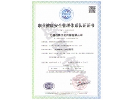 江苏职业健康安全管理体系认证